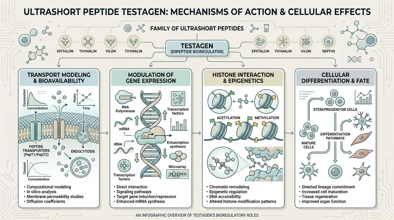 Testagen in Ultrashort Peptide Research testagen mapped within ultrashort peptide research topics